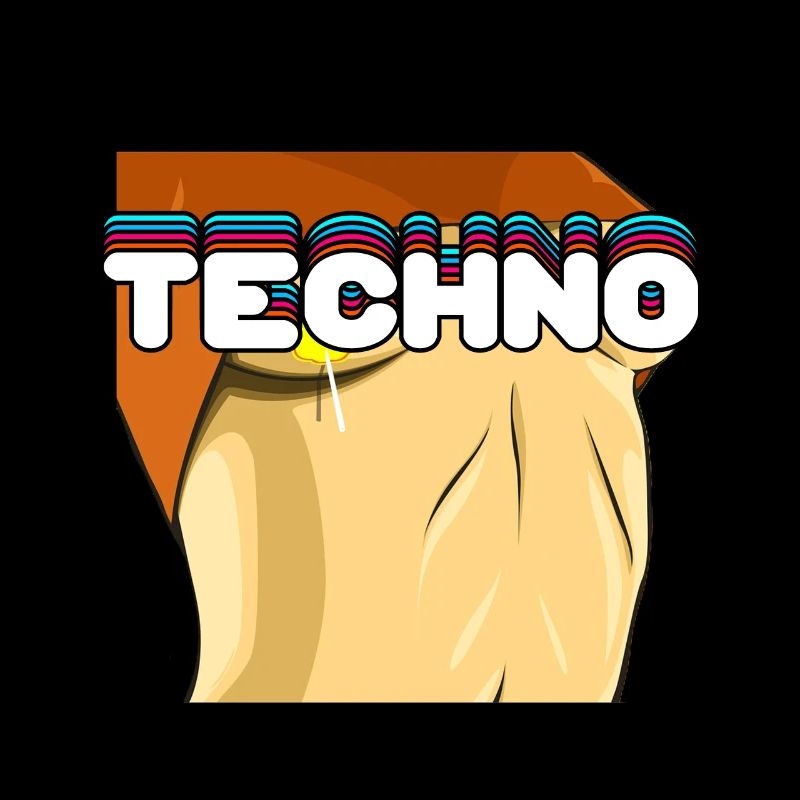 Retro TECHNO Sexy Awesome Techno Lover T-Shirt