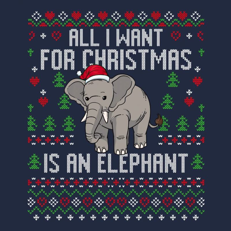 Weihnachten Elefanten Weihnachtspullover Elefant
