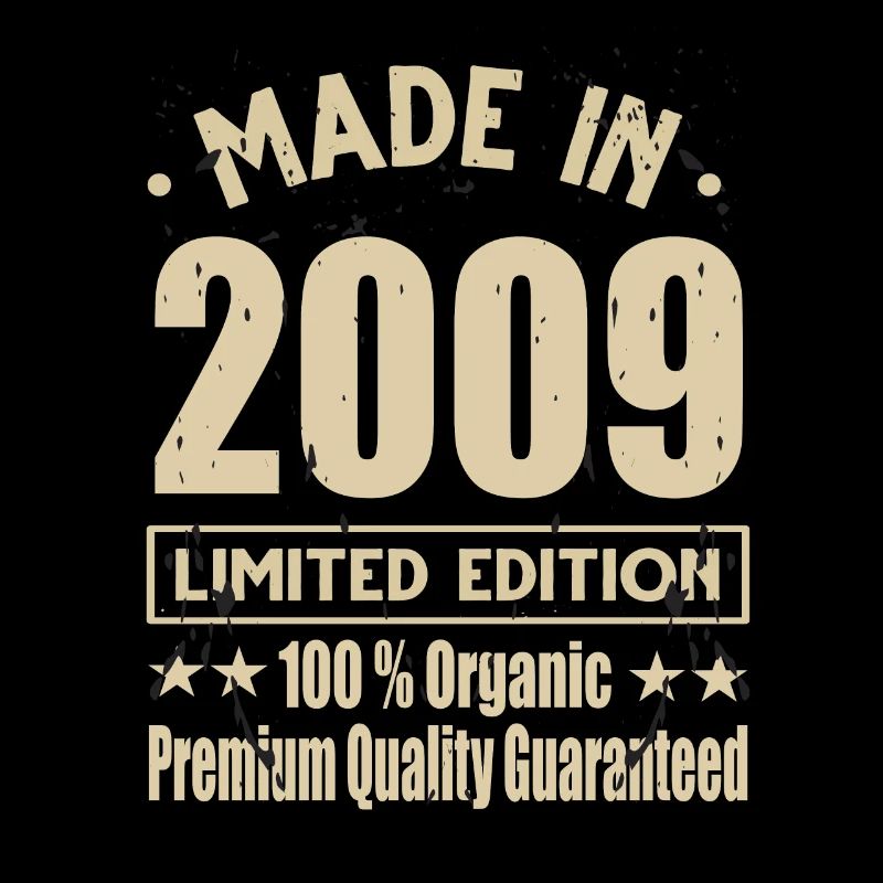 Made in 2009 Vintage Retro Limited Edition