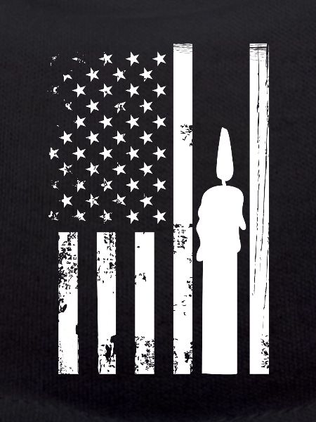 Candle With Usa flag