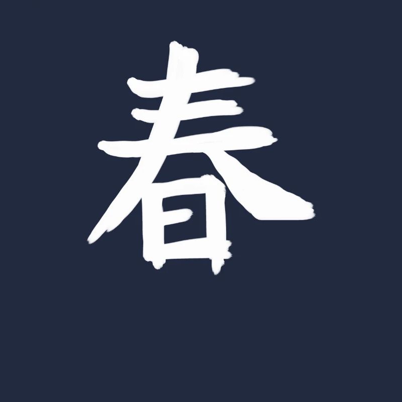Spring Chinese Script Character Symbol