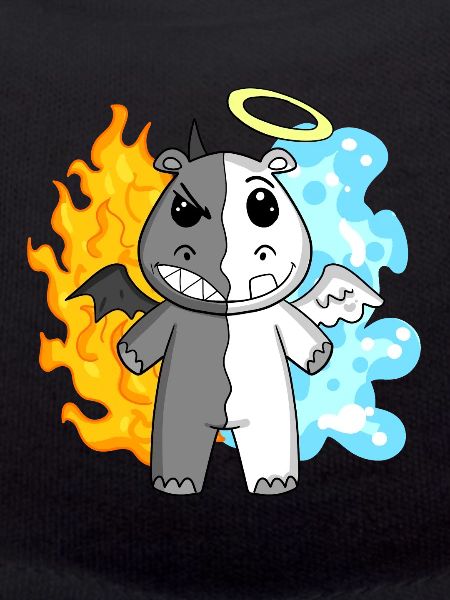 Hippopotamus - Angel and Devil