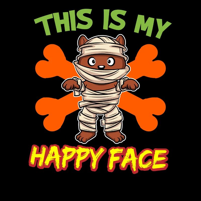 C’est mon visage heureux drôle de monstre d’Halloween