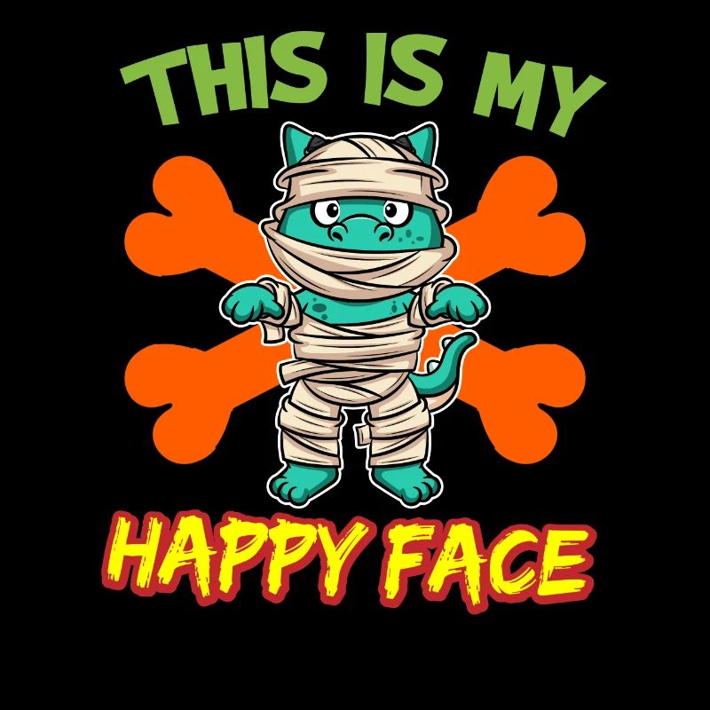C’est mon visage heureux drôle de monstre d’Halloween