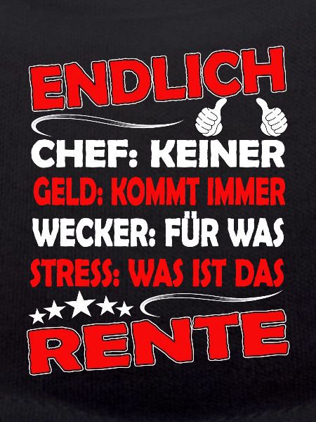 Endlich rente Pension