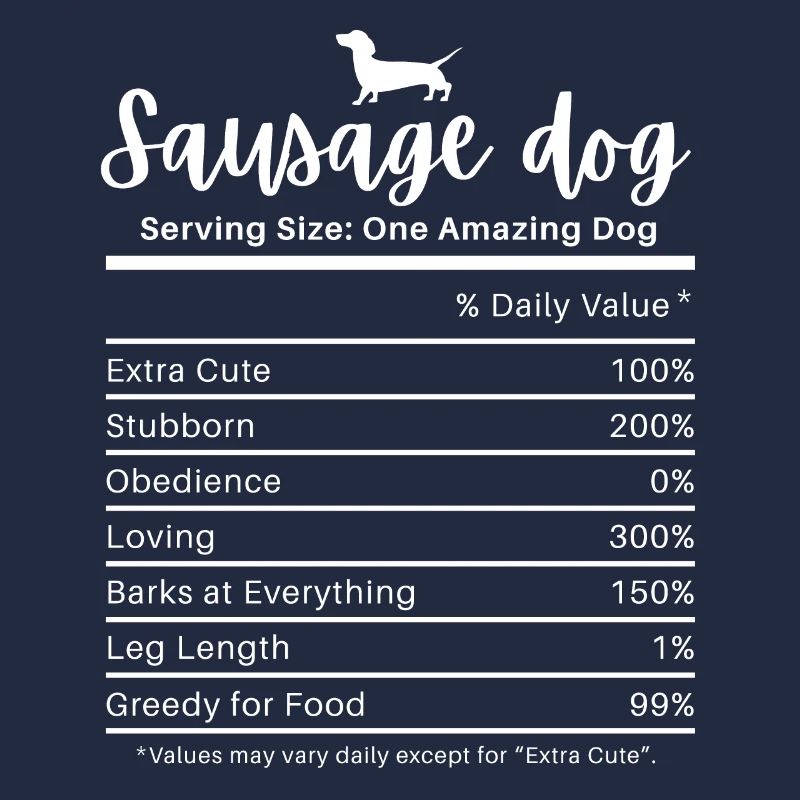 Wurst Hunde Nährwerte Hartnäckiger Dackel
