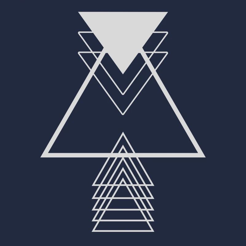 Triangles Gris Moderne Minimaliste Géométrie Supe
