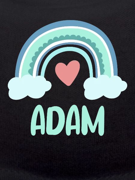 Adam Name Rainbow Baby