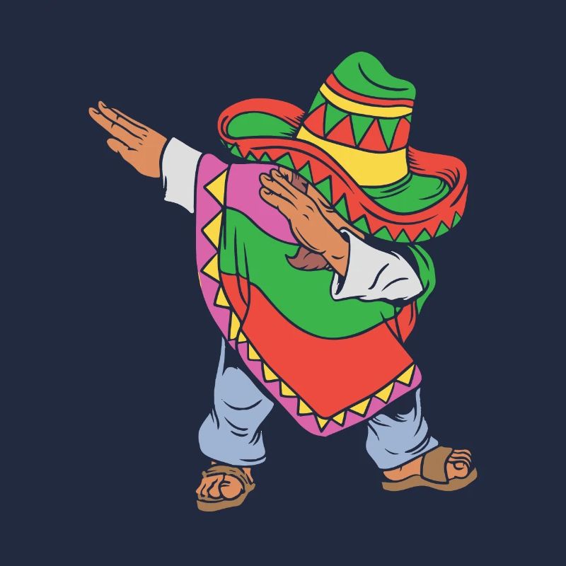 Dabbing Mexicain Cinco De Mayo Dabbing Mexicains