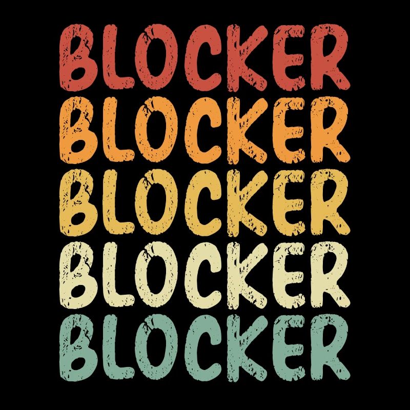 Bloqueur de volleyball Retro