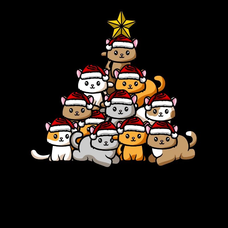 Katzen Weihnachtsbaum