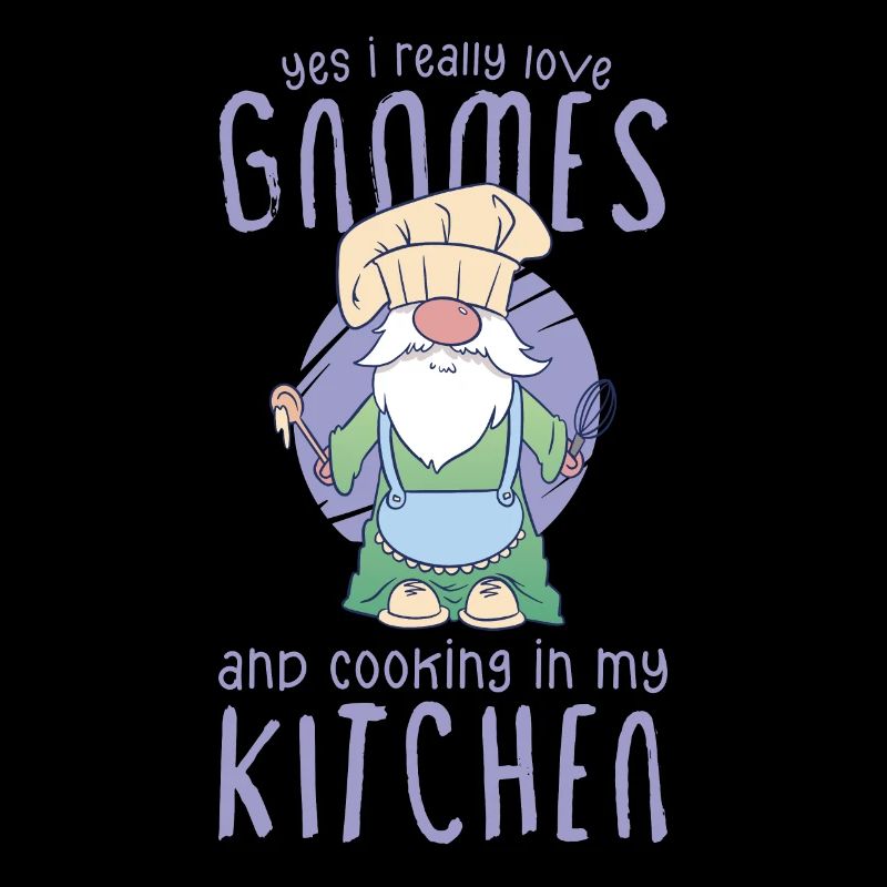 Cooking Cook Chef Gnomes Gnome Lover Funny Gnome