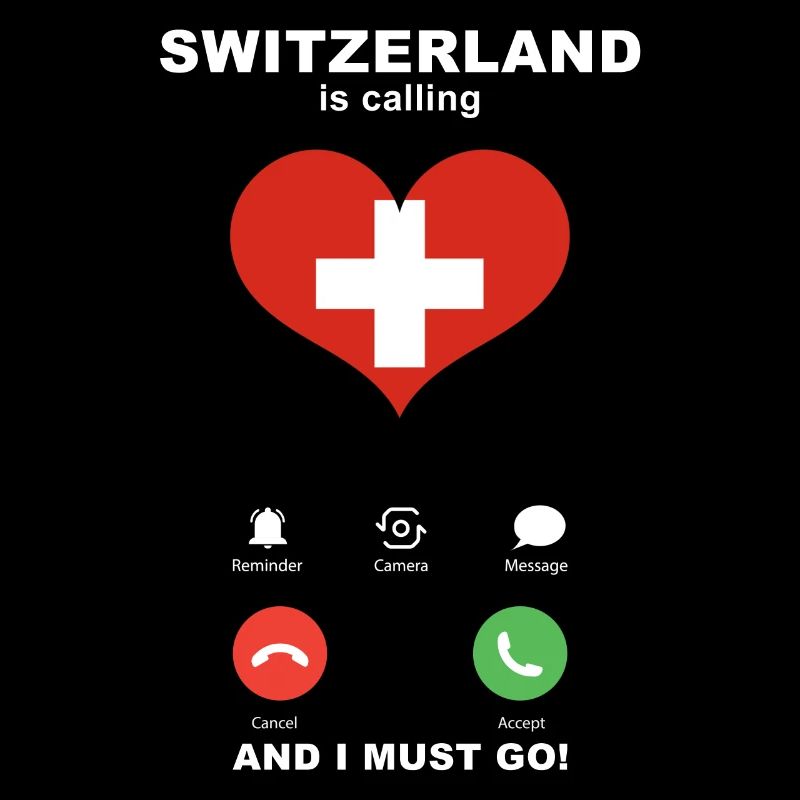 Schweiz is calling Schweiz Herz Souvenir