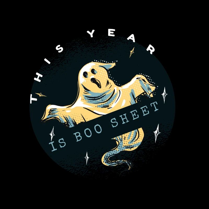 Ghost Halloween Retro cette année est Boo Sheet