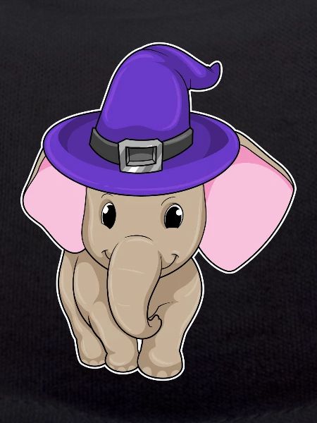 Elefant Hexe Hexenhut