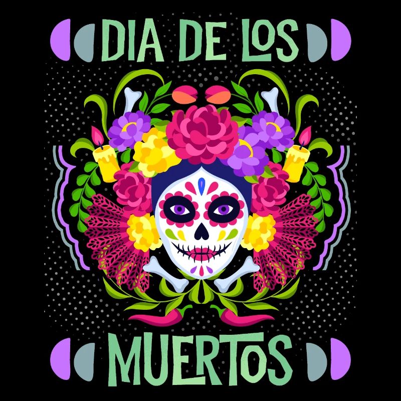 Dia-de-los-Muertos, Mexico, La-Catrina sugar-skull