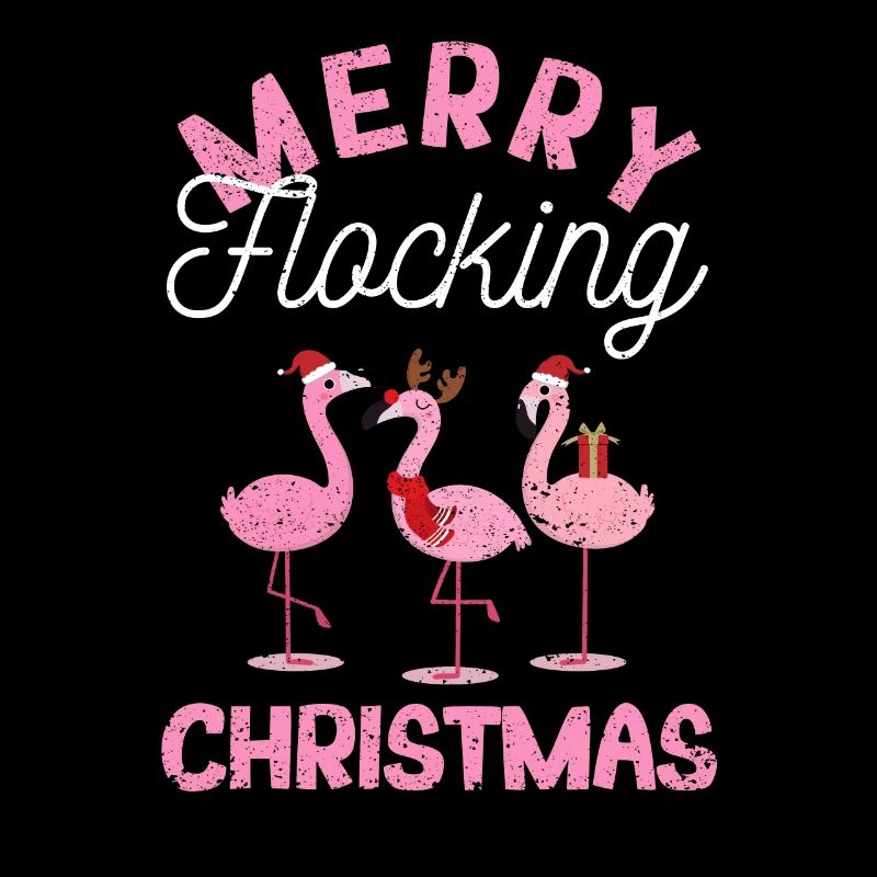 Cheerful flocking Christmas Tropical Florida
