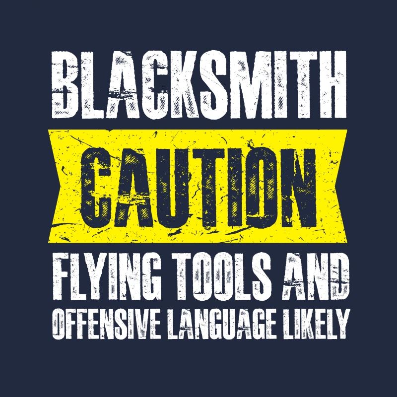 blacksmith caution flying tools Design