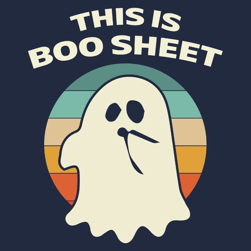 C’est Boo Sheet Ghost Retro Halloween