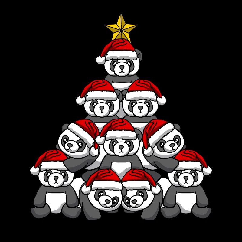 Panda Christmas Tree
