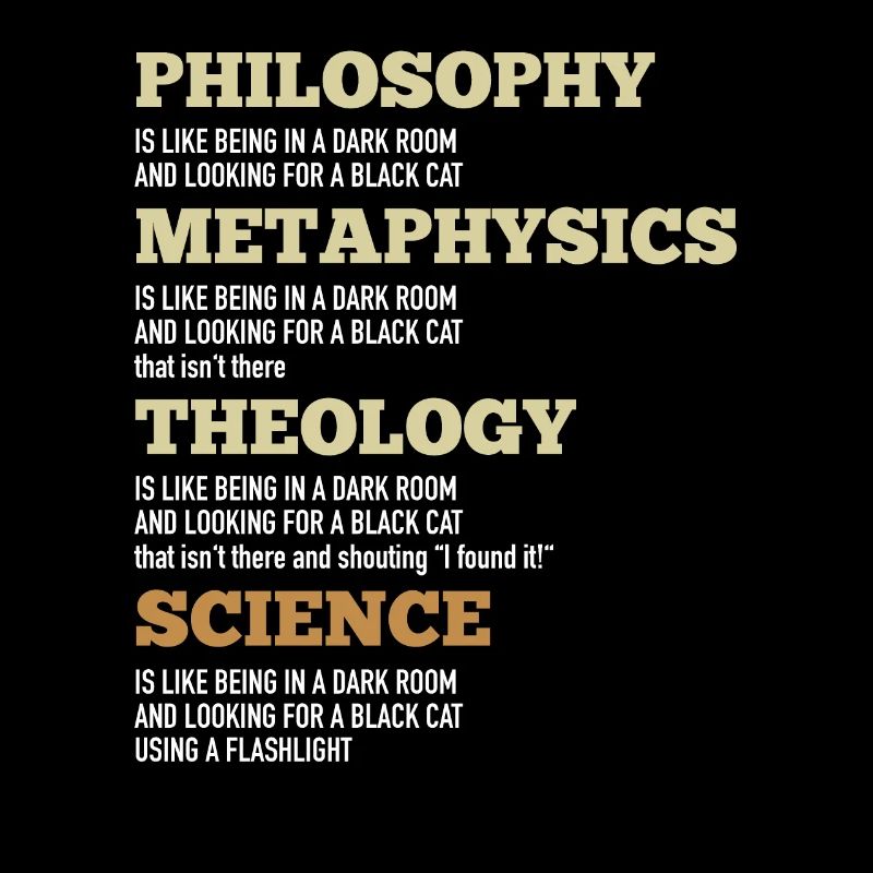 Philosophy Metaphysics Theology Science Black Cat