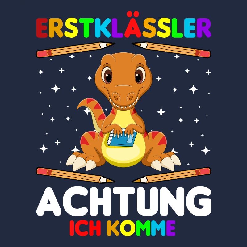 Erstklässler Schulkind Einschulung Dinosaurier
