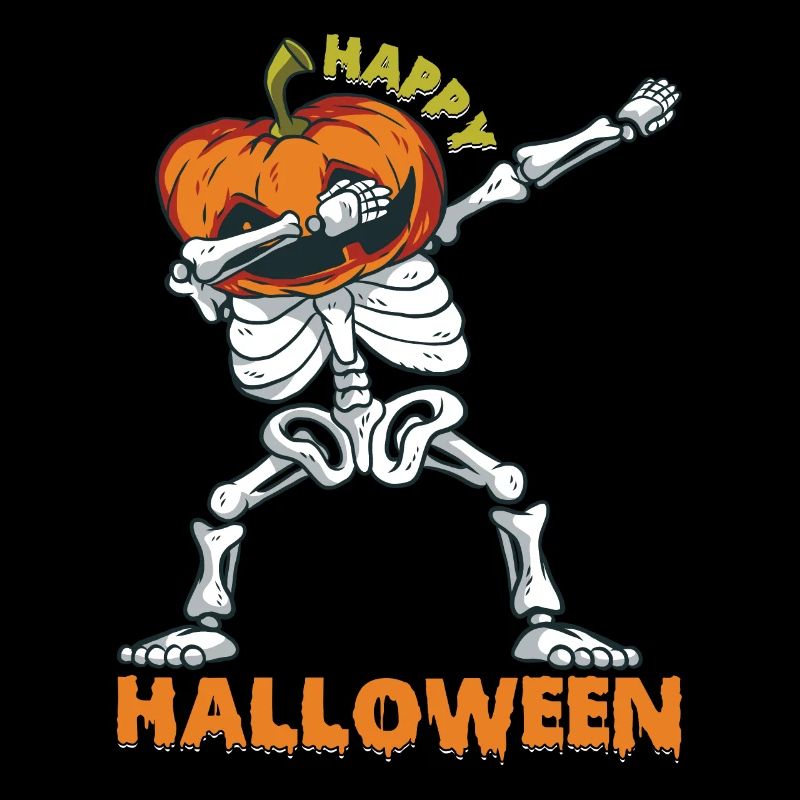 Joyeux Halloween Squelette Citrouille Halloween Dabbing