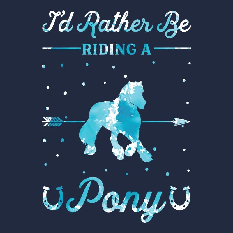 Riding a pony