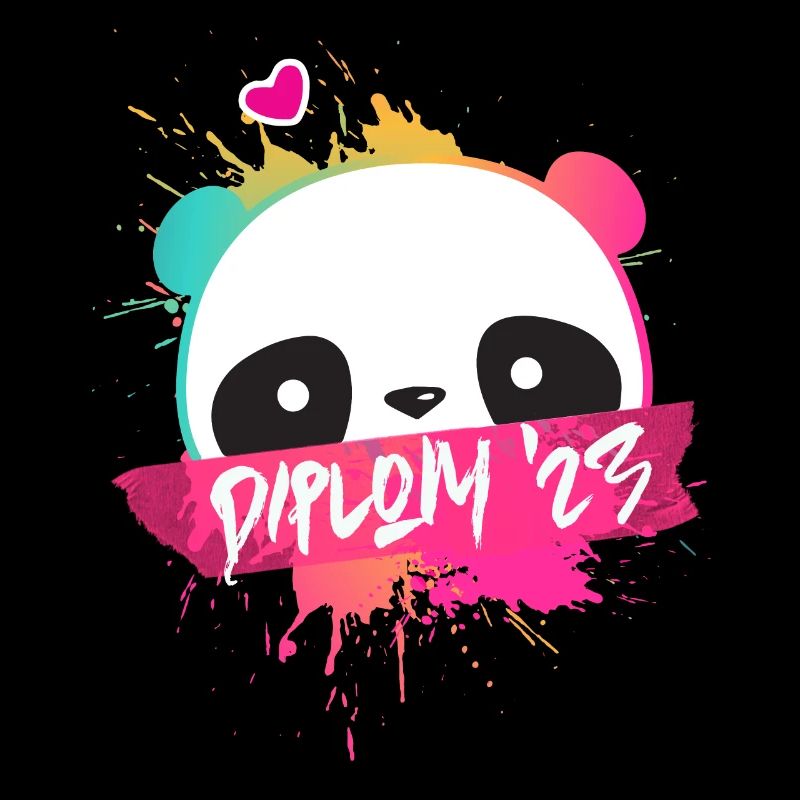 Diplom '23 Motto mit Panda - Diplom Abschluss 2023