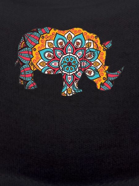 Mandala Rhino Geometre Pattern