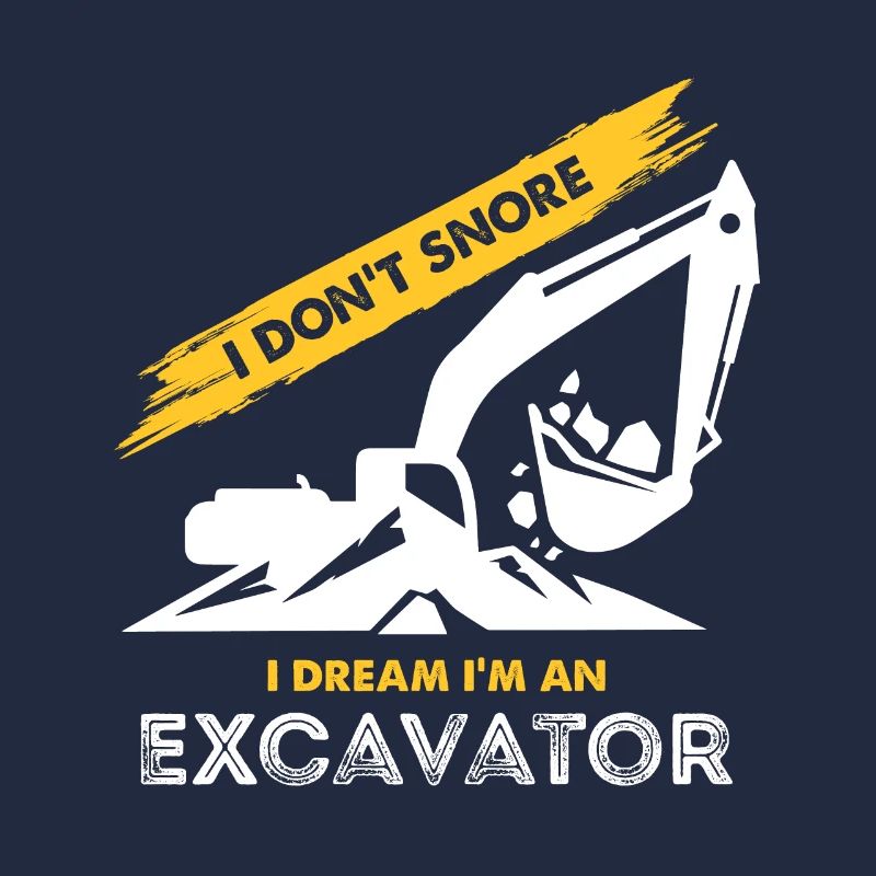 Ich schnarche nicht, im Traum bin ich ein Bagger
