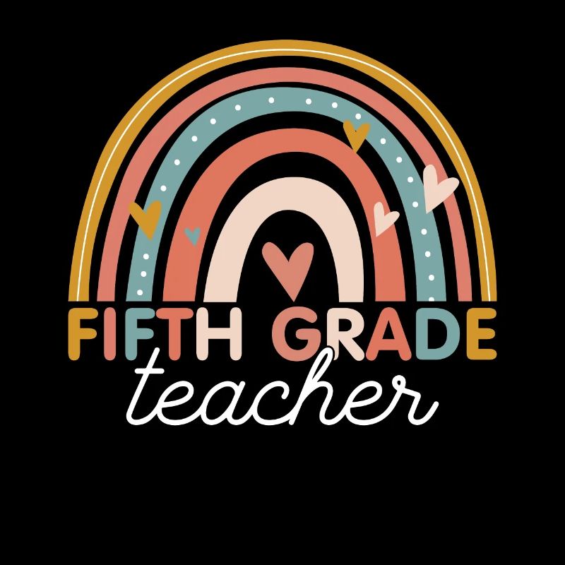 Teacher - Vintage 5th Fifth Grade
