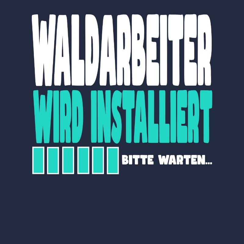 Waldarbeiter wird installiert