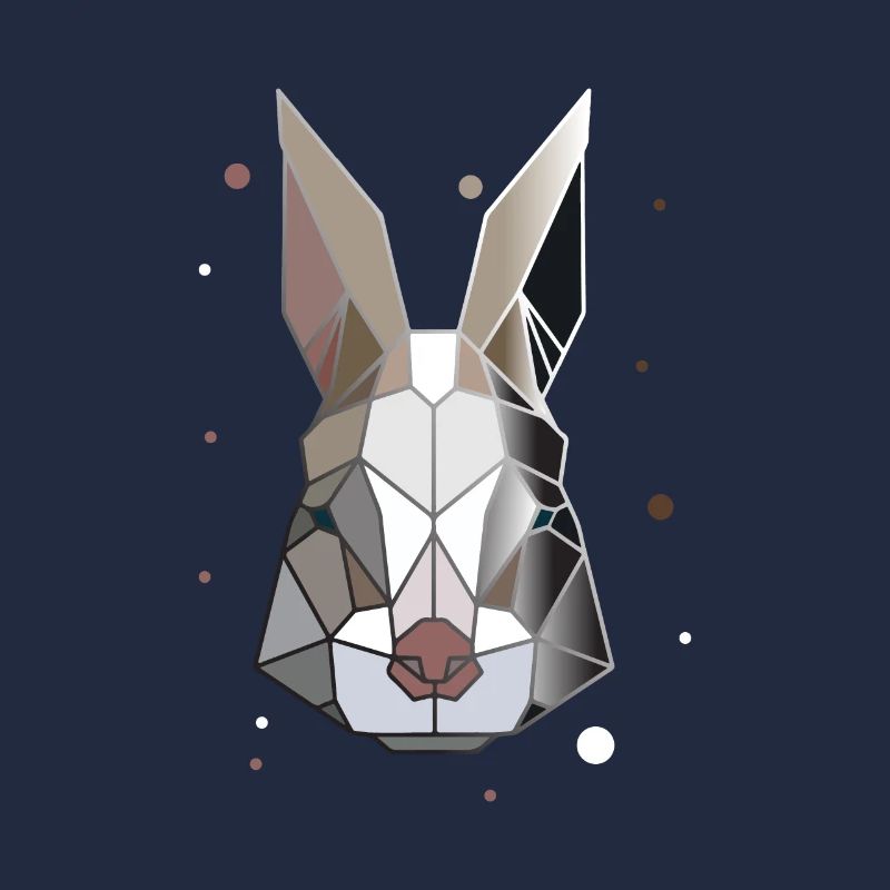 Rabbit Polygon Art Animal Geometry