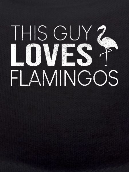 This guy loves flamingos