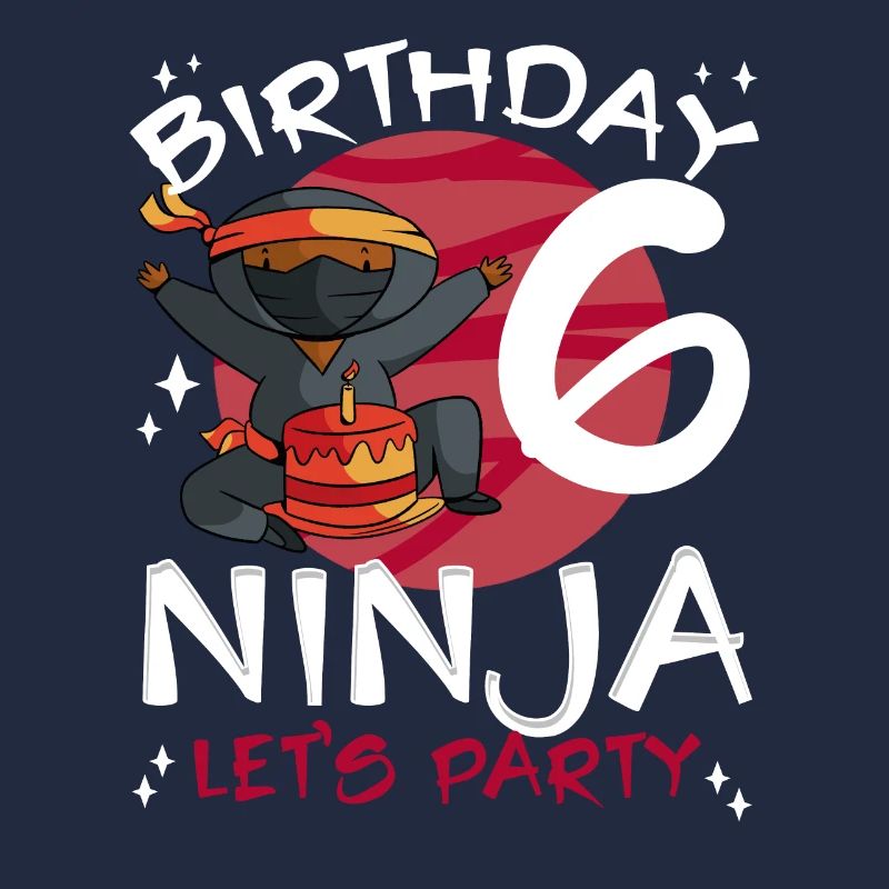 Süßer Ninja Zum 6. Geburtstag