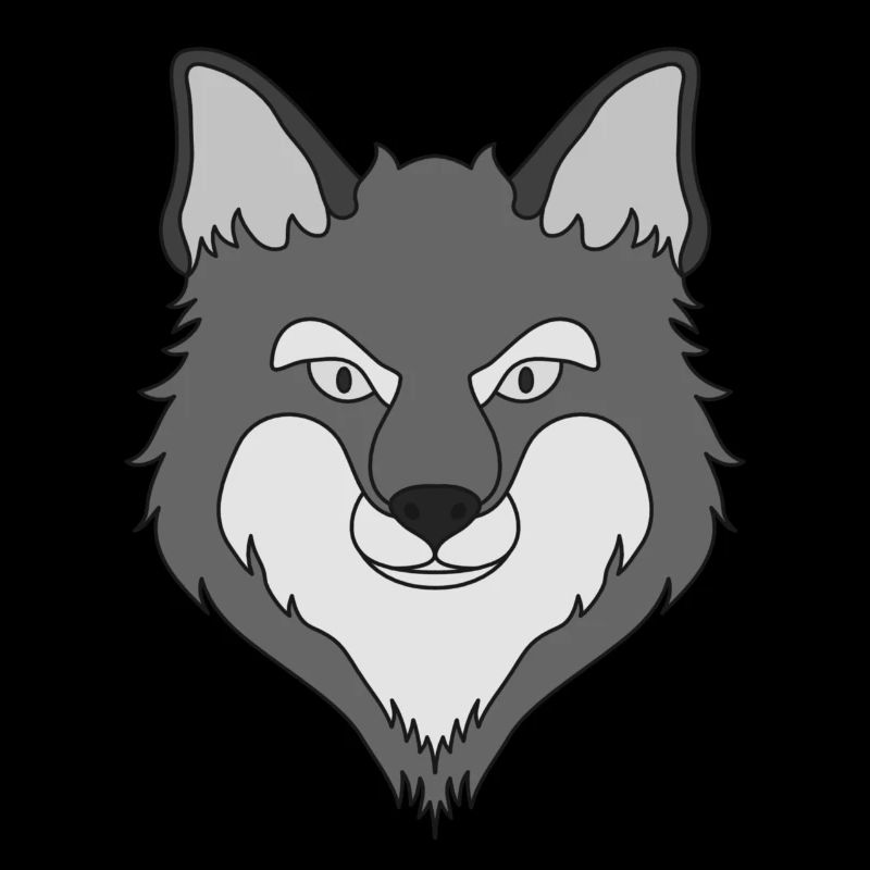 Fuchs Waldtier Design mit Tierkopf