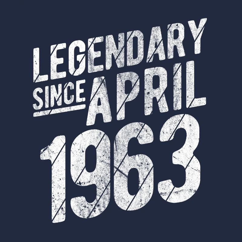 Retro 60th Birthday Gift Legendary Since April 196