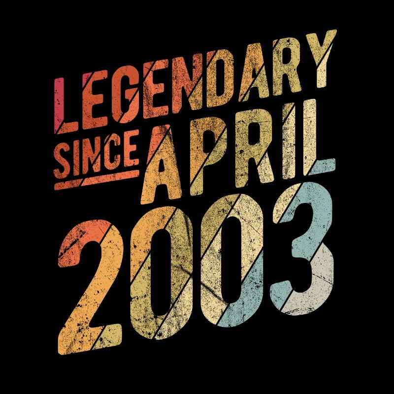 20th Birthday Gift Legendary Since April 2003 20 Y