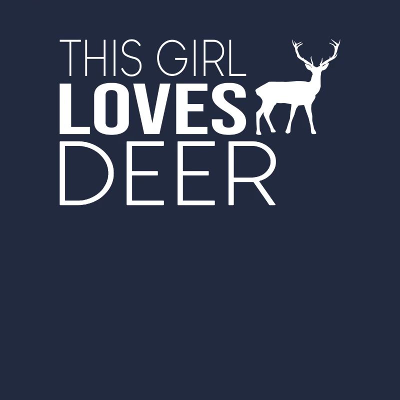 Mädchen Hirsch Spruch