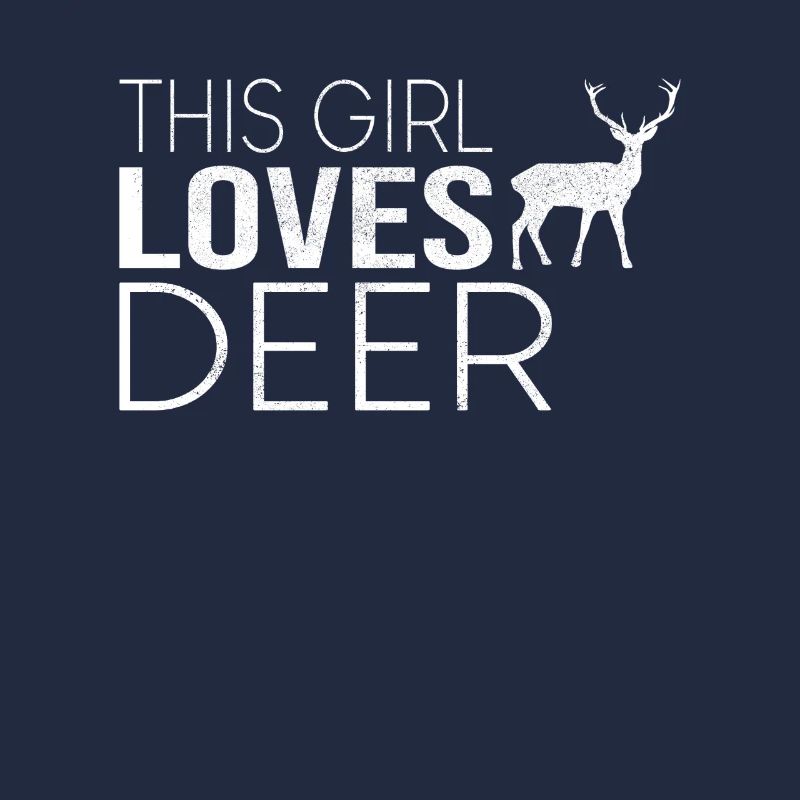 Mädchen Hirsch Spruch
