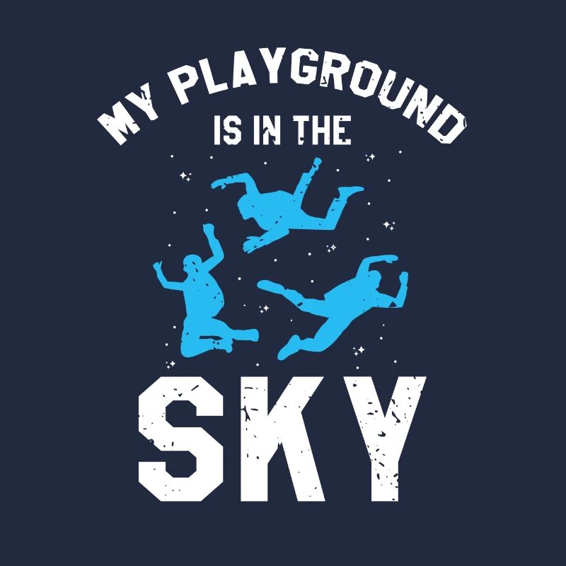 Mon terrain de jeu est dans le ciel Cool rétro parachutisme