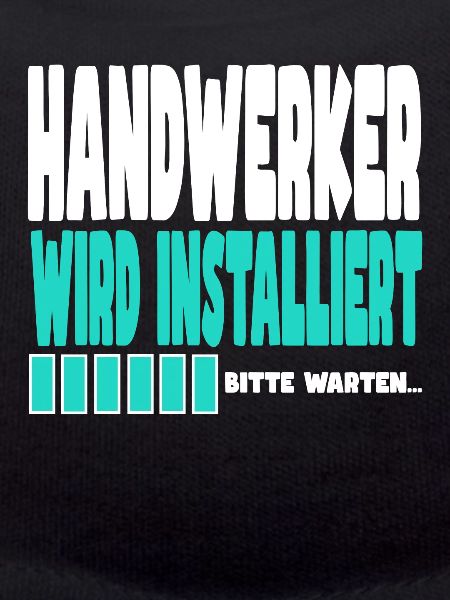 Handwerker wird installiert
