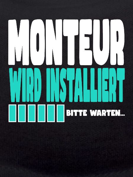 Monteur wird installiert