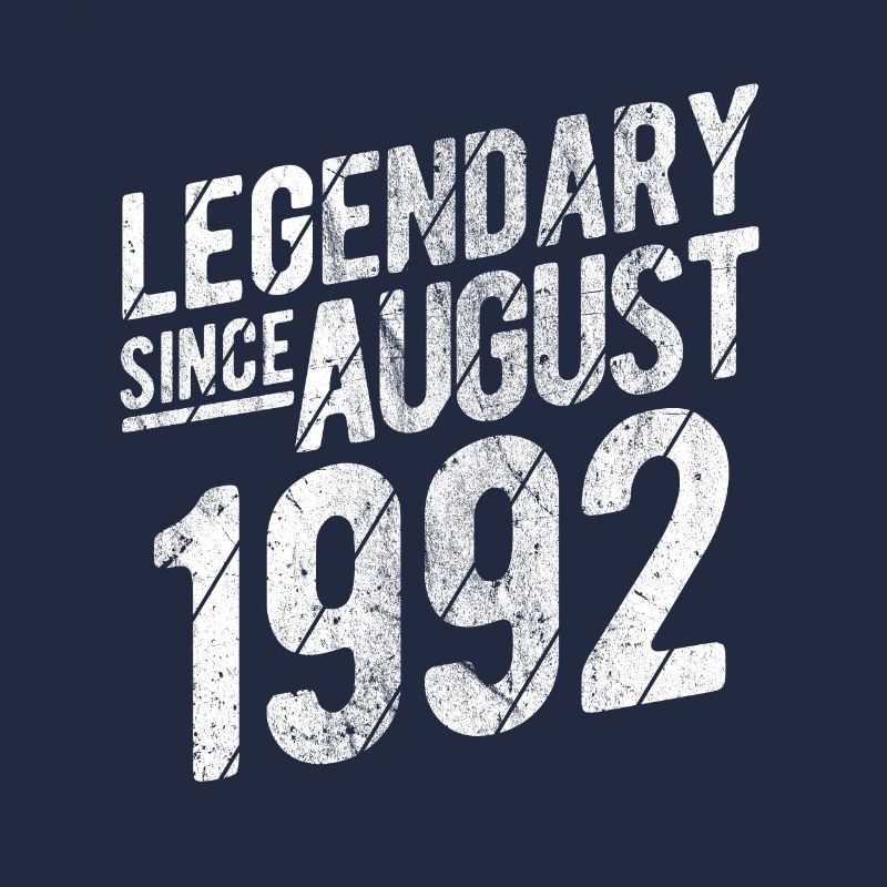 30th Birthday Gift Legendary Since August 1992 30