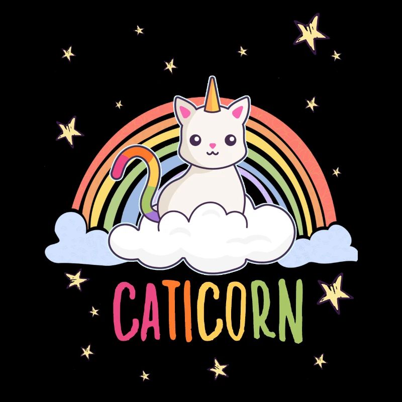 Mignons Chats Licorne Motif Chats Arc-en-ciel