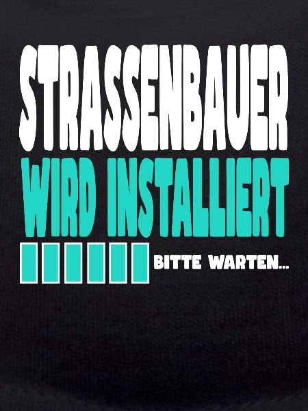 Strassenbauer wird installiert