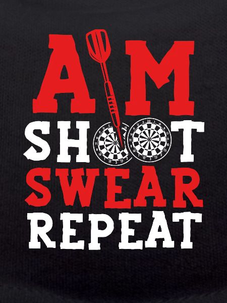 Target shooting, swearing, repeating