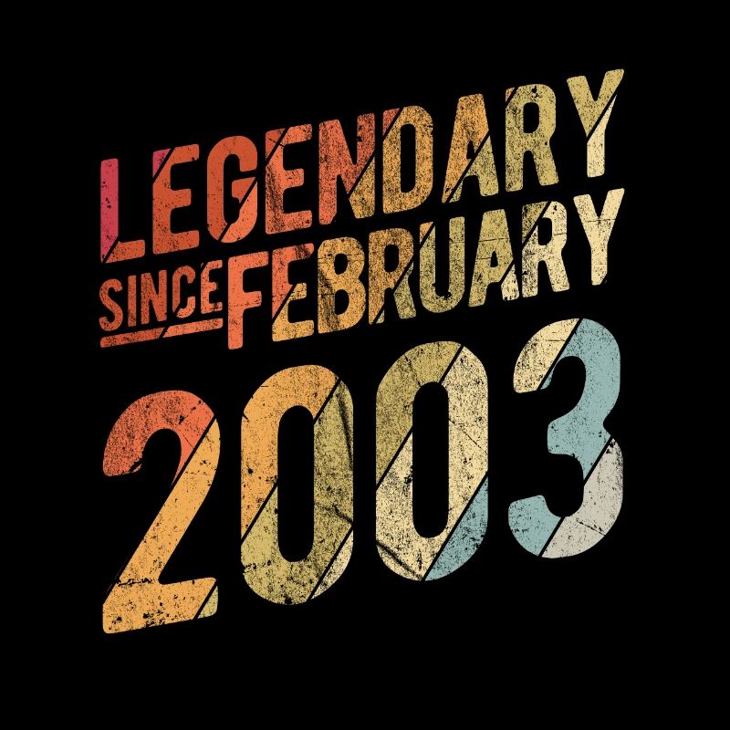 20th Birthday Gift Legendary Since February 2003 2