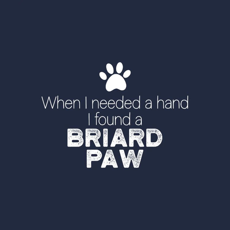 Main Briard Patte